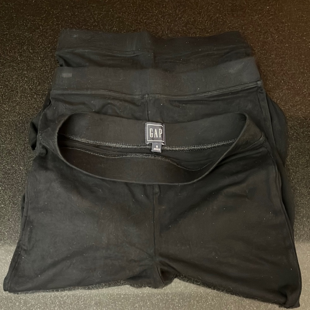 (3) Pair of GAP Mid Rise Black Leggings
